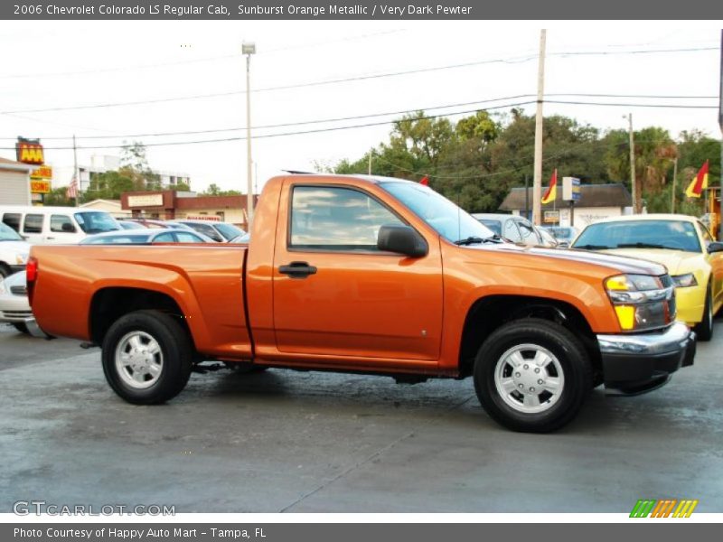 Sunburst Orange Metallic / Very Dark Pewter 2006 Chevrolet Colorado LS Regular Cab