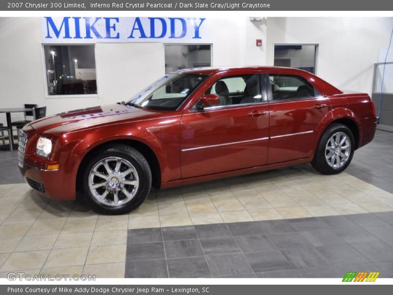 Inferno Red Crystal Pearlcoat / Dark Slate Gray/Light Graystone 2007 Chrysler 300 Limited