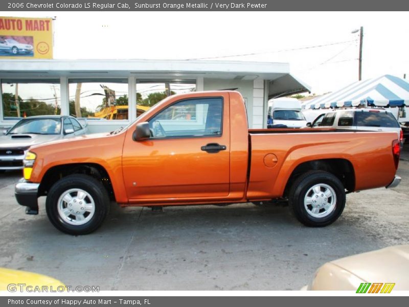Sunburst Orange Metallic / Very Dark Pewter 2006 Chevrolet Colorado LS Regular Cab