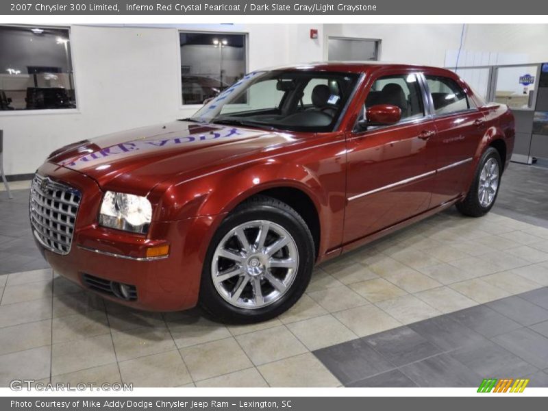 Inferno Red Crystal Pearlcoat / Dark Slate Gray/Light Graystone 2007 Chrysler 300 Limited