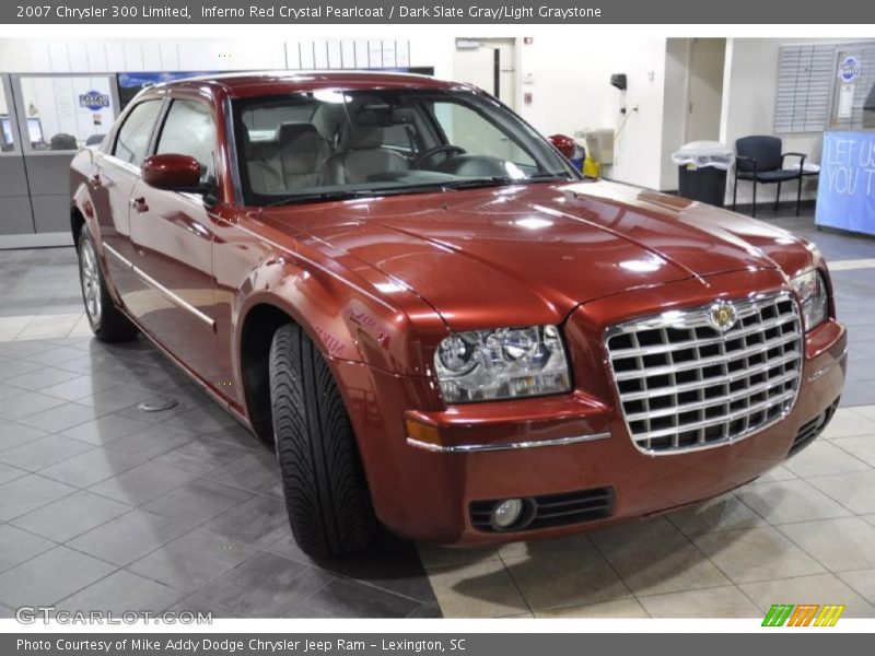 Inferno Red Crystal Pearlcoat / Dark Slate Gray/Light Graystone 2007 Chrysler 300 Limited