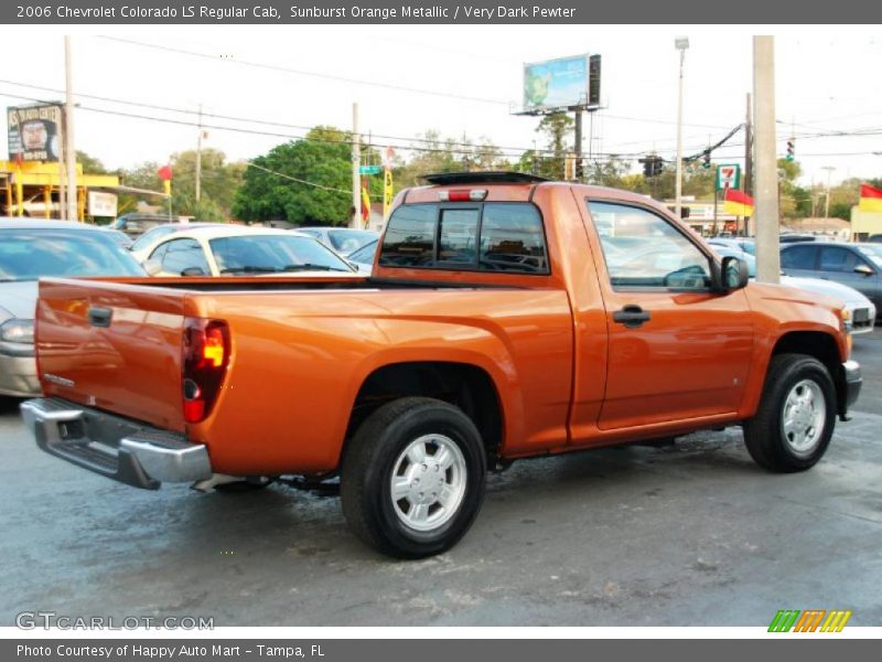 Sunburst Orange Metallic / Very Dark Pewter 2006 Chevrolet Colorado LS Regular Cab
