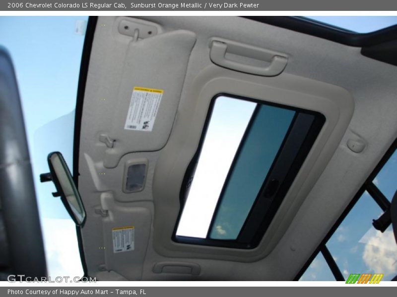 Sunroof of 2006 Colorado LS Regular Cab