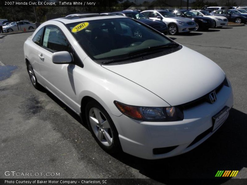 Taffeta White / Ivory 2007 Honda Civic EX Coupe