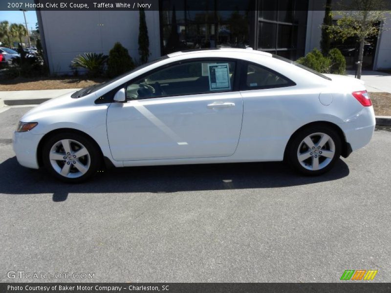 Taffeta White / Ivory 2007 Honda Civic EX Coupe