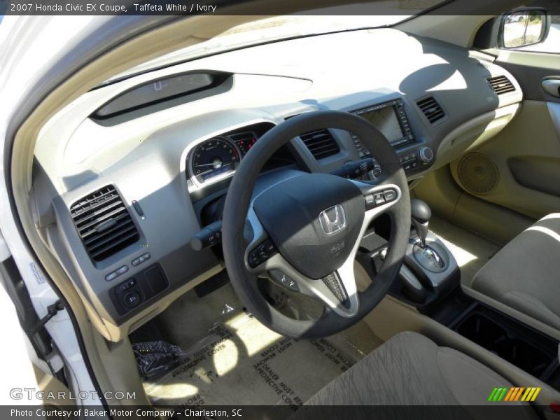 Taffeta White / Ivory 2007 Honda Civic EX Coupe