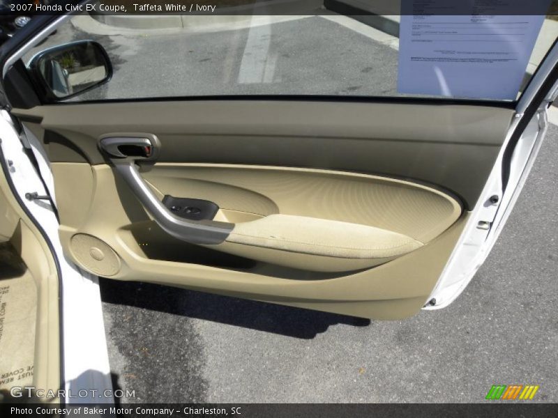 Taffeta White / Ivory 2007 Honda Civic EX Coupe