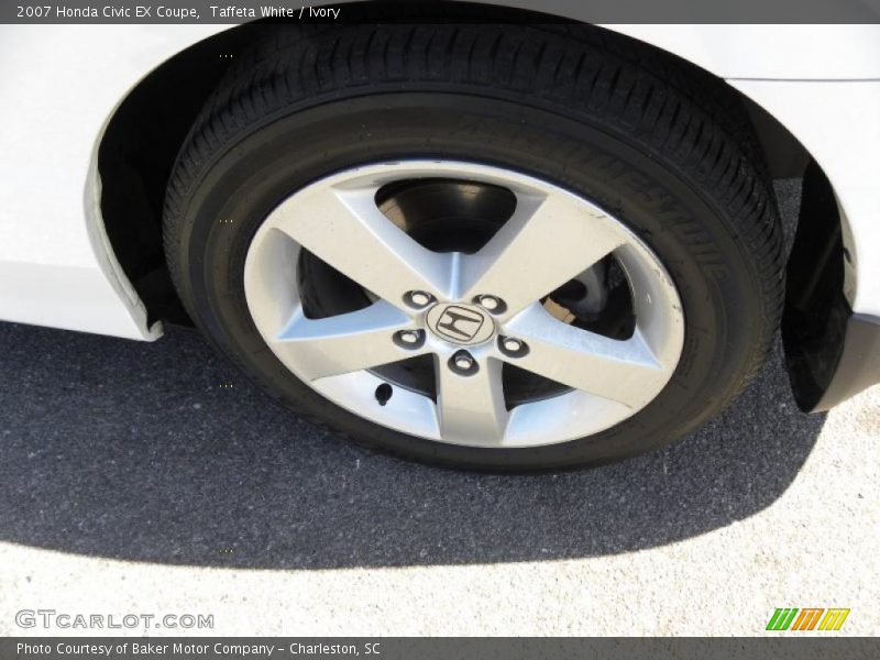 Taffeta White / Ivory 2007 Honda Civic EX Coupe