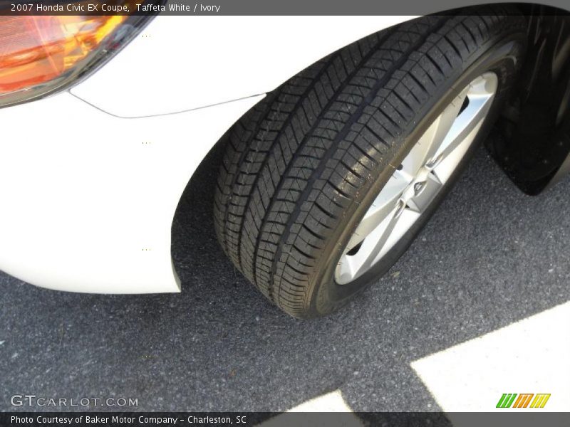 Taffeta White / Ivory 2007 Honda Civic EX Coupe