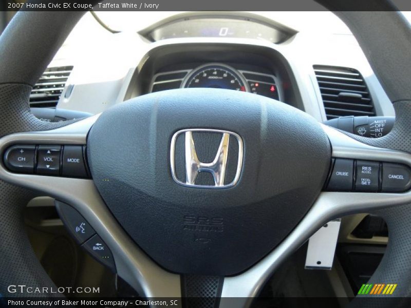 Taffeta White / Ivory 2007 Honda Civic EX Coupe