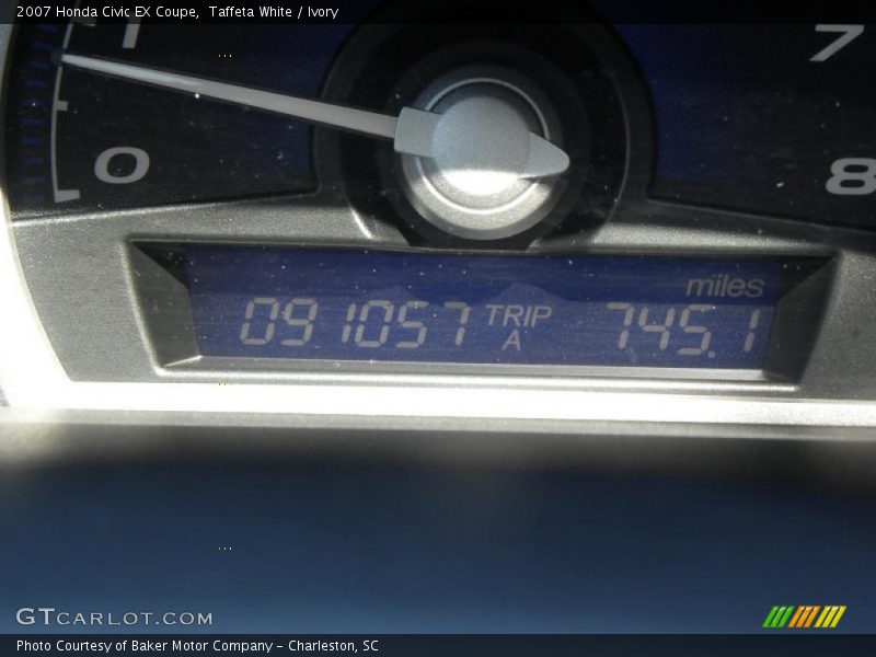 Taffeta White / Ivory 2007 Honda Civic EX Coupe