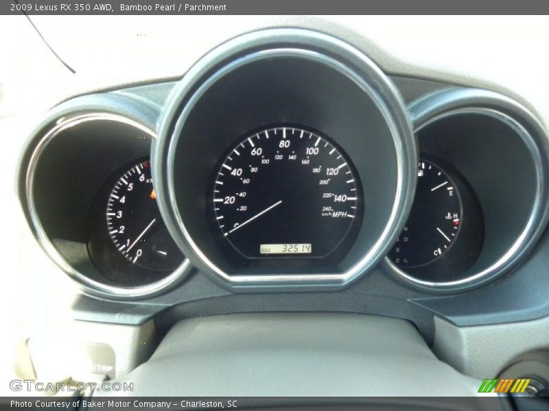 Bamboo Pearl / Parchment 2009 Lexus RX 350 AWD