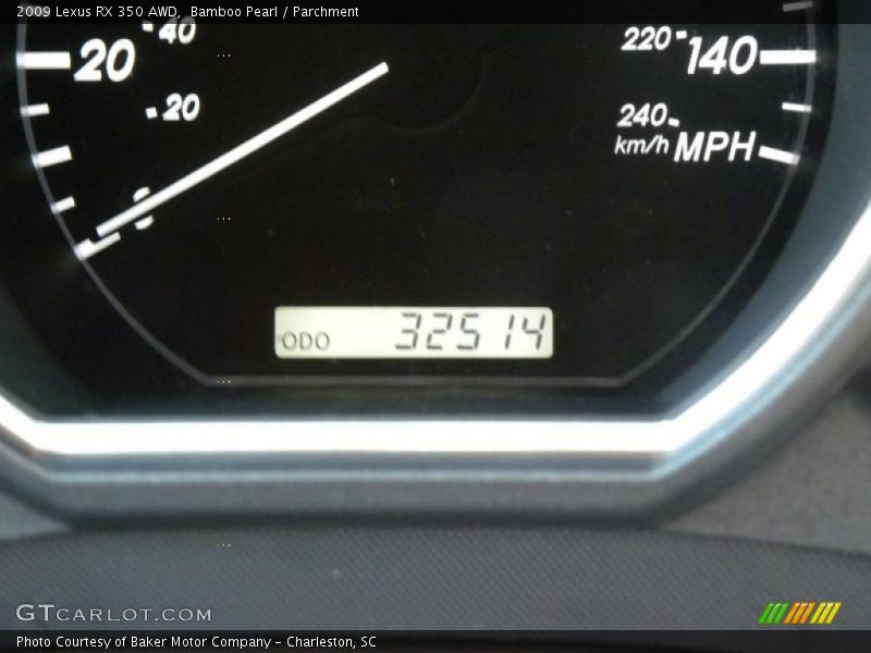 Bamboo Pearl / Parchment 2009 Lexus RX 350 AWD