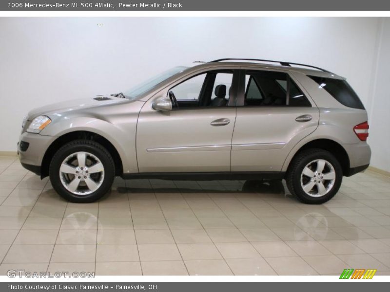 Pewter Metallic / Black 2006 Mercedes-Benz ML 500 4Matic
