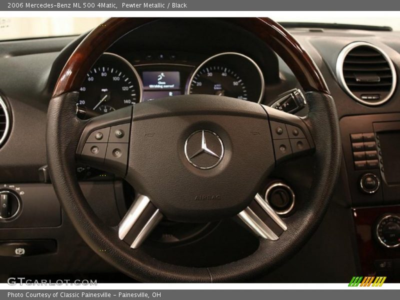Pewter Metallic / Black 2006 Mercedes-Benz ML 500 4Matic