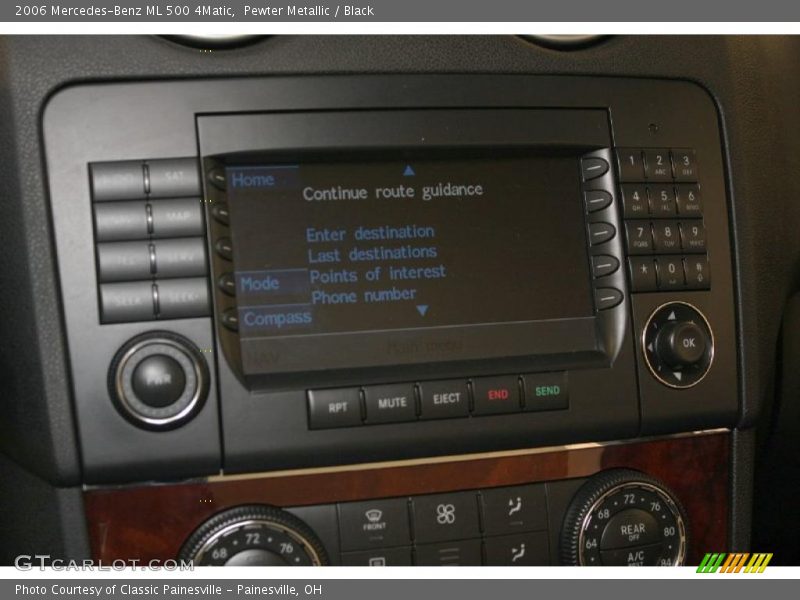 Pewter Metallic / Black 2006 Mercedes-Benz ML 500 4Matic