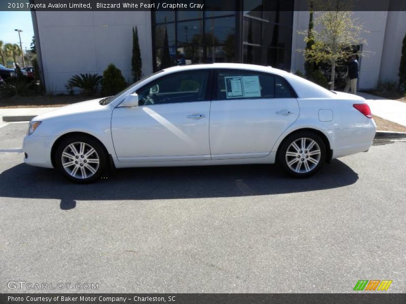 Blizzard White Pearl / Graphite Gray 2010 Toyota Avalon Limited