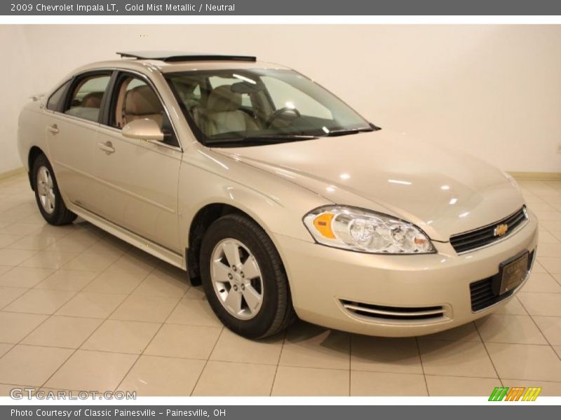 Gold Mist Metallic / Neutral 2009 Chevrolet Impala LT