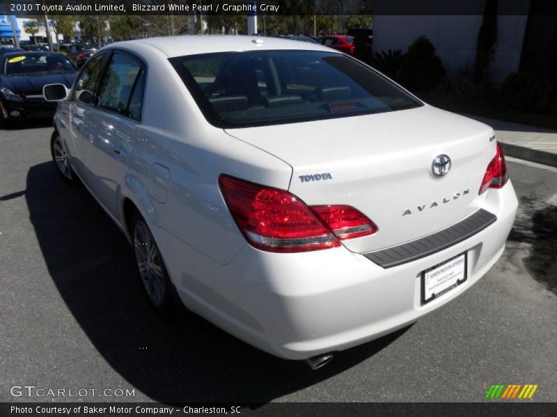 Blizzard White Pearl / Graphite Gray 2010 Toyota Avalon Limited