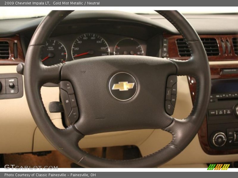 Gold Mist Metallic / Neutral 2009 Chevrolet Impala LT