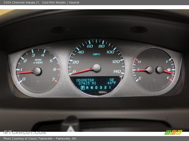 Gold Mist Metallic / Neutral 2009 Chevrolet Impala LT