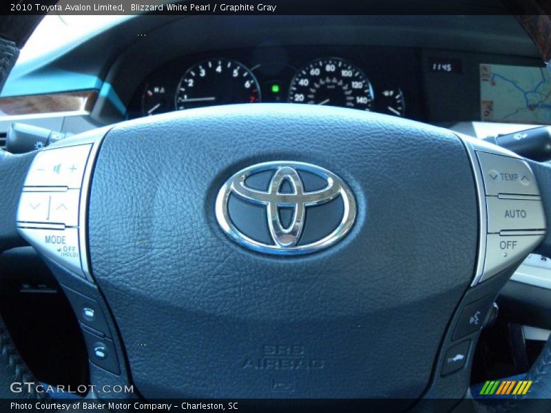 Blizzard White Pearl / Graphite Gray 2010 Toyota Avalon Limited