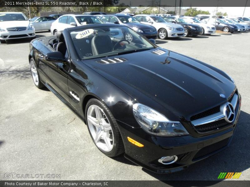 Black / Black 2011 Mercedes-Benz SL 550 Roadster