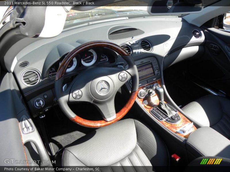 Black / Black 2011 Mercedes-Benz SL 550 Roadster