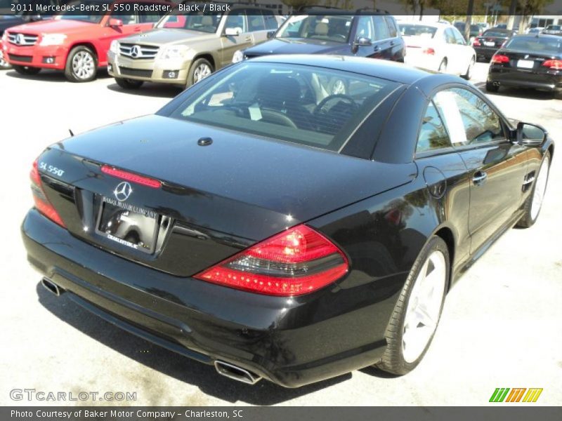 Black / Black 2011 Mercedes-Benz SL 550 Roadster