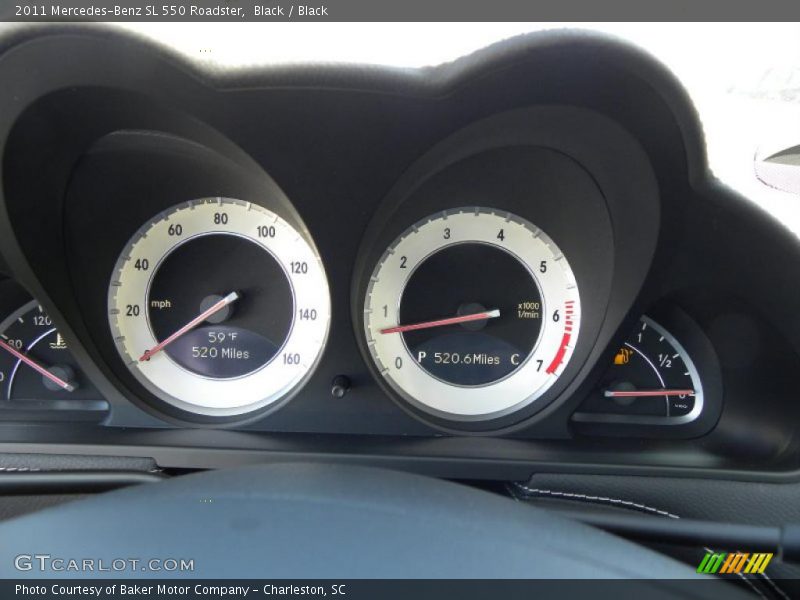 Black / Black 2011 Mercedes-Benz SL 550 Roadster