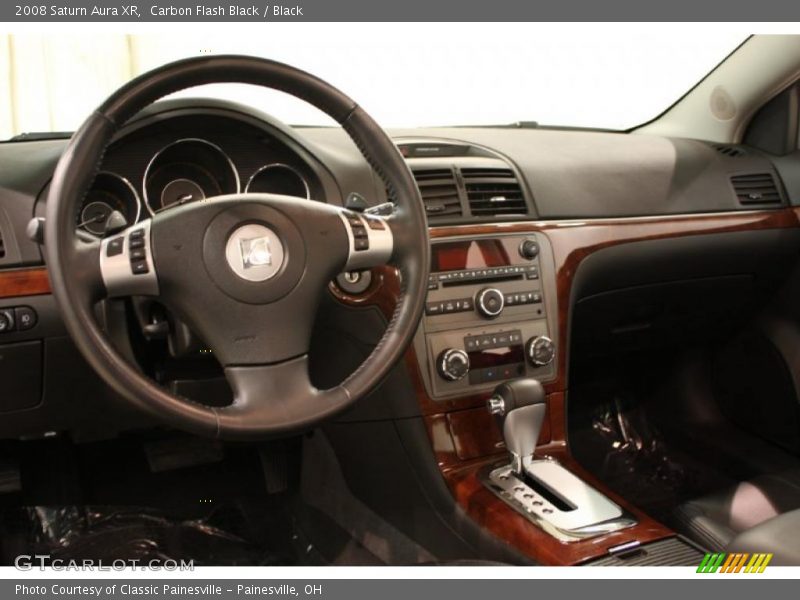 Carbon Flash Black / Black 2008 Saturn Aura XR