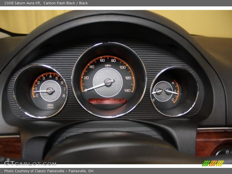 Carbon Flash Black / Black 2008 Saturn Aura XR