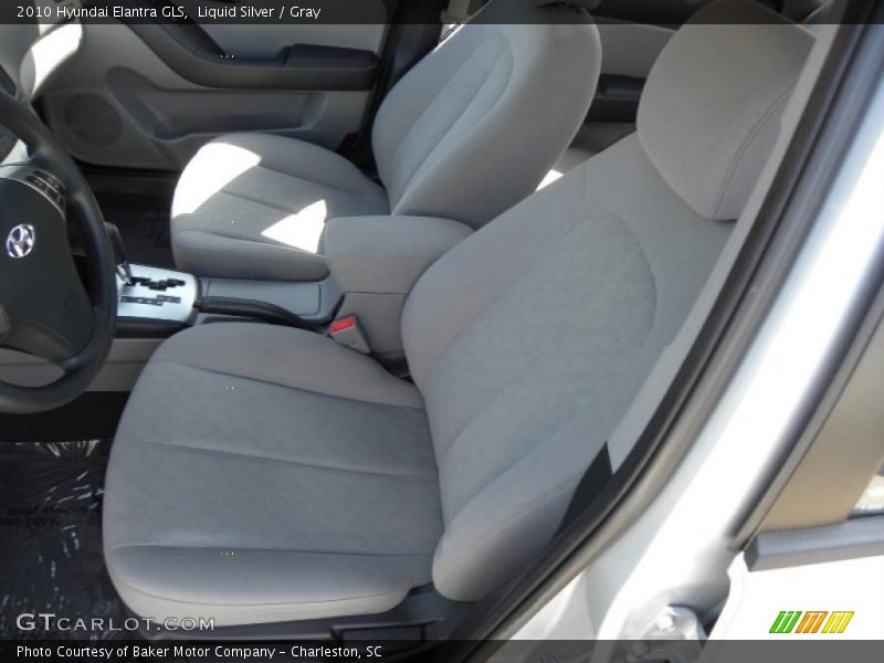 Liquid Silver / Gray 2010 Hyundai Elantra GLS