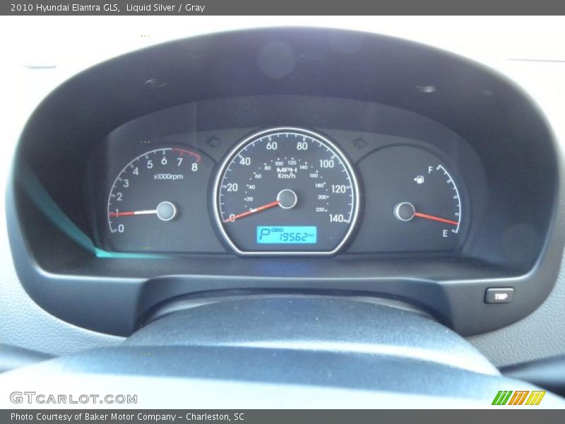 Liquid Silver / Gray 2010 Hyundai Elantra GLS