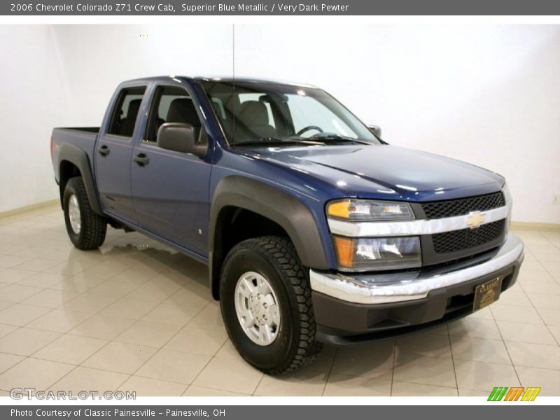 Superior Blue Metallic / Very Dark Pewter 2006 Chevrolet Colorado Z71 Crew Cab
