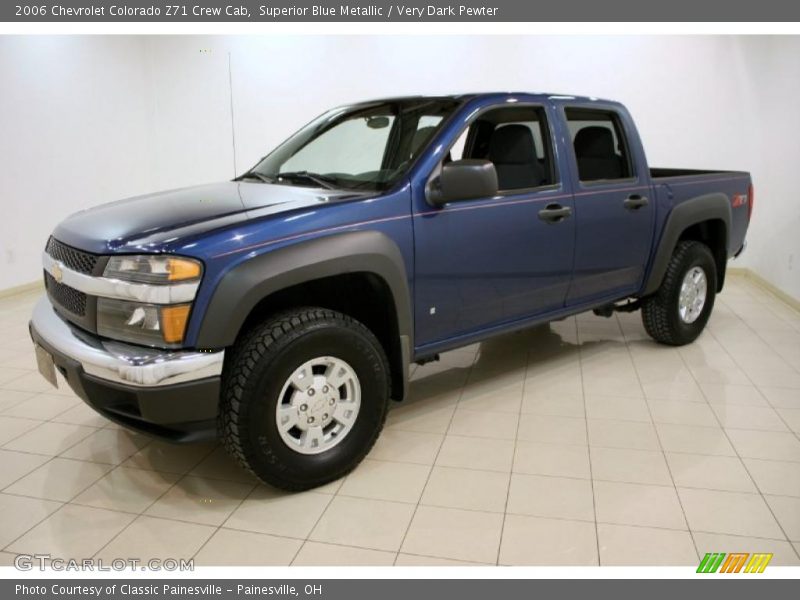 Superior Blue Metallic / Very Dark Pewter 2006 Chevrolet Colorado Z71 Crew Cab