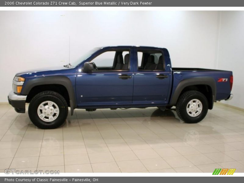 Superior Blue Metallic / Very Dark Pewter 2006 Chevrolet Colorado Z71 Crew Cab