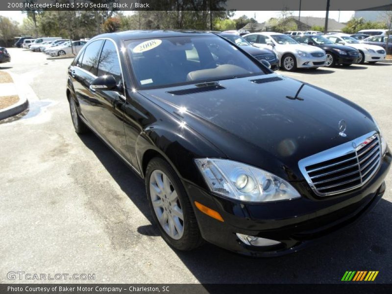 Black / Black 2008 Mercedes-Benz S 550 Sedan