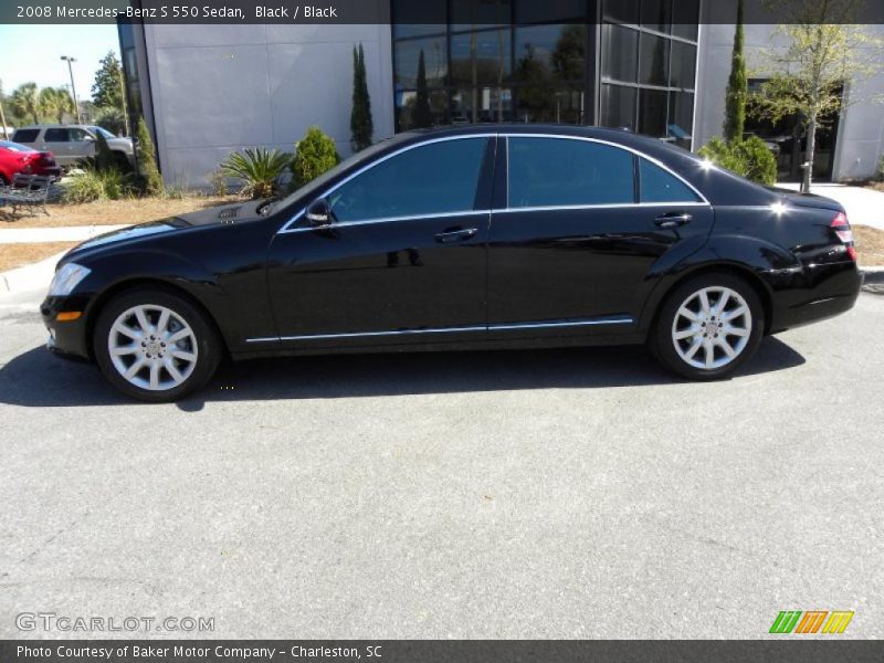 Black / Black 2008 Mercedes-Benz S 550 Sedan
