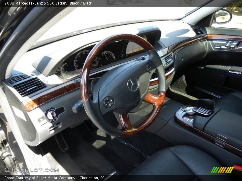 Black / Black 2008 Mercedes-Benz S 550 Sedan
