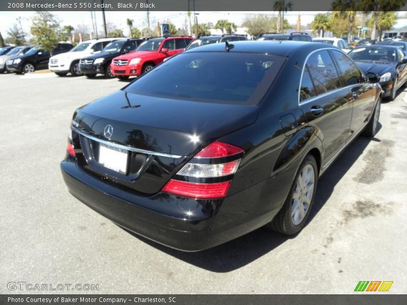 Black / Black 2008 Mercedes-Benz S 550 Sedan
