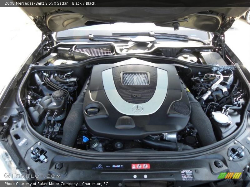 Black / Black 2008 Mercedes-Benz S 550 Sedan