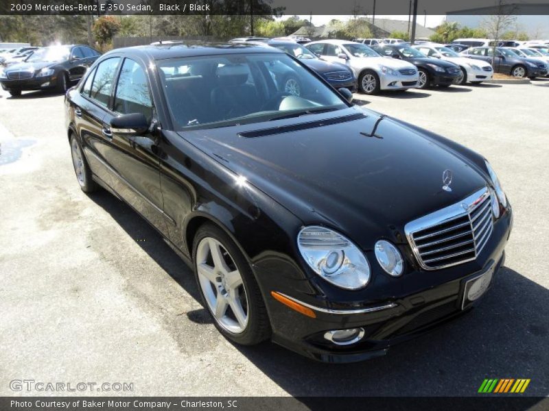 Black / Black 2009 Mercedes-Benz E 350 Sedan