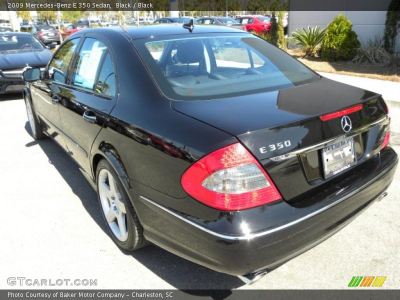 Black / Black 2009 Mercedes-Benz E 350 Sedan