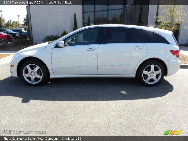 Arctic White / Black 2008 Mercedes-Benz R 350