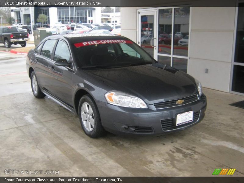 Cyber Gray Metallic / Gray 2010 Chevrolet Impala LT