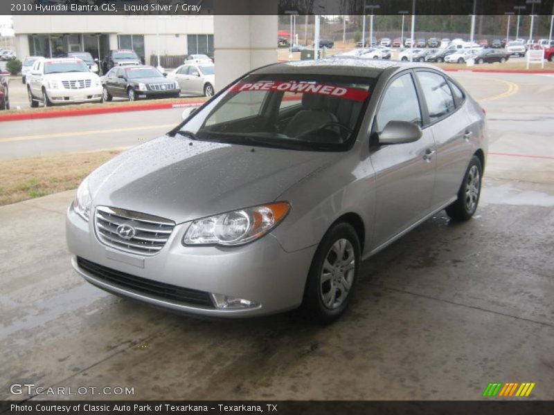 Liquid Silver / Gray 2010 Hyundai Elantra GLS