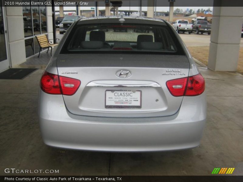 Liquid Silver / Gray 2010 Hyundai Elantra GLS