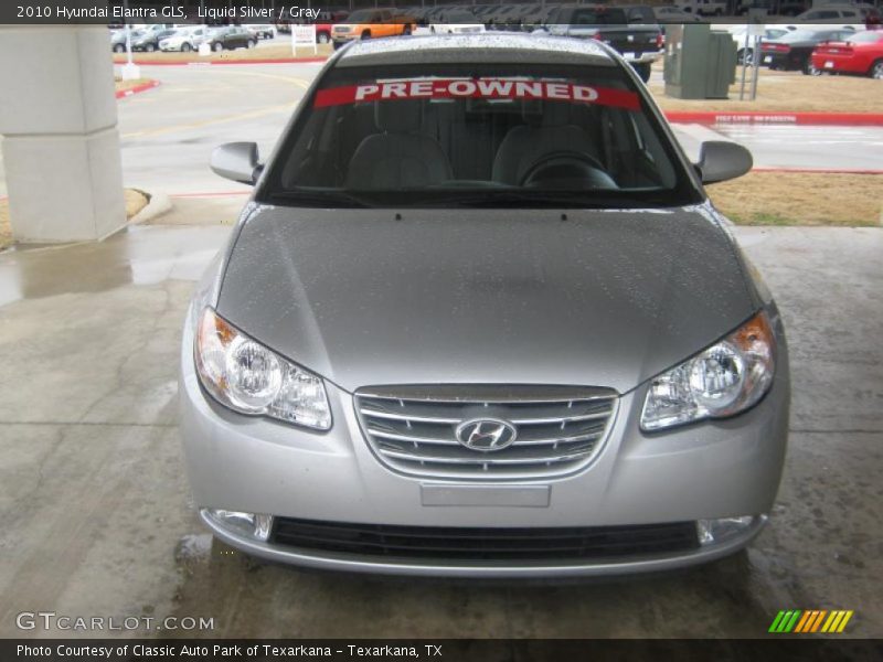 Liquid Silver / Gray 2010 Hyundai Elantra GLS
