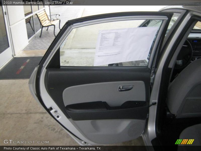 Liquid Silver / Gray 2010 Hyundai Elantra GLS